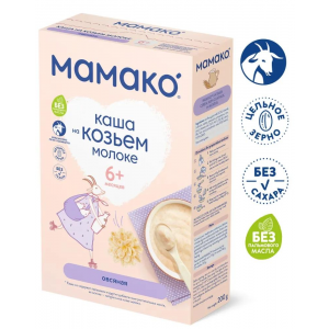 Детская каша Мамако овсяная на козьем молоке, 200гр