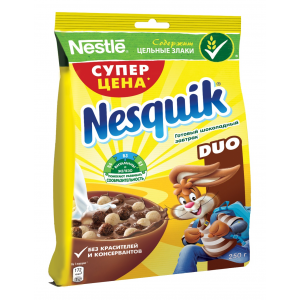 Готовый шоколадный завтрак Nesquik DUO, 250гр