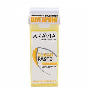 Сахарная паста для шугаринга мягкой консистенции Медовая Aravia Professional Sugar Paste Honey 150 г