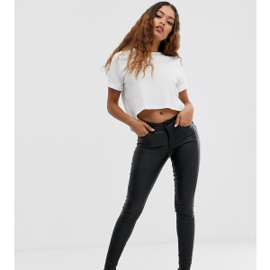 Черные женские джинсы скинни с покрытием Vero Moda Petite