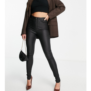 Черные женские джинсы скинни с покрытием Vero Moda Tall