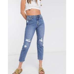 Женские джинсы в винтажном стиле Only Синие