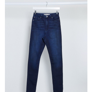 Синие женские джинсы скинни с завышенной талией ASOS DESIGN Tall Ridley