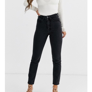 Черные укороченные женские джинсы в винтажном стиле с завышенной талией Vero Moda