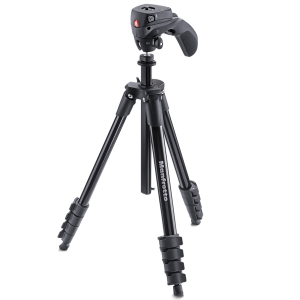 Штатив Manfrotto Compact Action MKCOMPACTACN-BK с фото-видеоголовкой