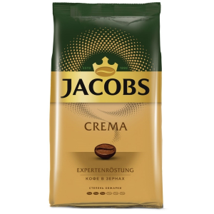 Кофе в зернах Jacobs Crema жареный в зерна