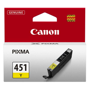 Картридж оригинальный "Canon CLI-451Y", для Canon PIXMA MG6340/MG5440/IP7240, желтый