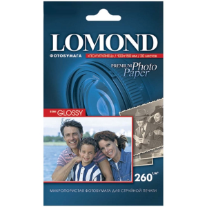 Фотобумага Lomond 260г/м2 20л, белый полуглянцевое для струйной печати (1103302)