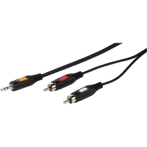 Кабель RCA Vivanco Jack3.5mm/2хRCA, 2,5 м (46031)