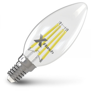 Филаментная светодиодная лампа X-flash XF-E14-FL-C35-4W-4000K-230V (арт.48649)