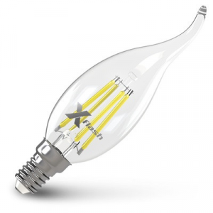 Филаментная светодиодная лампа X-flash XF-E14-FL-CA35-4W-2700K-230V (арт.48823)