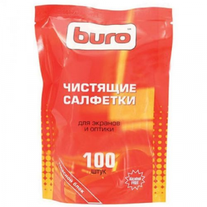 Запасной блок Buro BU-Zsurface к тубе с чистящими салфетками для поверхностей, 100шт
