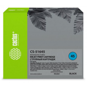 Картридж Cactus CS-51645 №45 (черный) для HP DeskJet 710c/720c/722c/815c/820cXi/850c/870cXi/880c/890