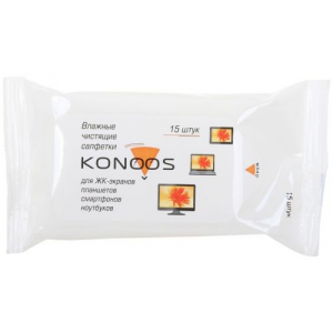 Чистящая принадлежность для ноутбука Konoos Влажные салфетки KSN-15