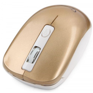 Мышь Wireless Gembird MUSW-400-G розово-золотая, 1600 dpi, 3 кнопки+колесо/кнопка