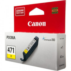 Картридж Canon CLI-471 Y 0403C001 для MG5740, MG6840, MG7740. Жёлтый. 320 страниц