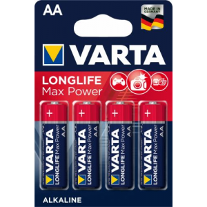 Батарейка Varta LONGLIFE MAX POWER (MAX TECH) LR6 AA 04706101404 BL4 Alkaline 1.5V