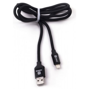 Кабель Harper BRCH-510 BLACK USB - Lightning, 1м, зарядка устройства до 2х ампер