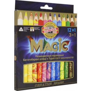 Koh-I-Noor Карандаши цветные "Magic", 12+1 цветов