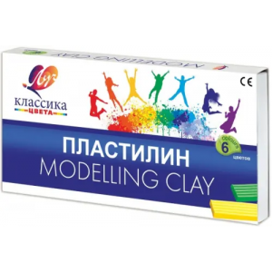 Луч Пластилин "Классика", 6 цветов