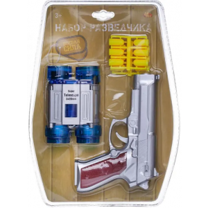 Игровой набор разведчика (пистолет металлик) Abtoys Arsenal ARS-261