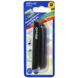 Степлер ручной Kw-Trio 053034 8G USB Twist N10 (10листов) 50скоб пластик блистер