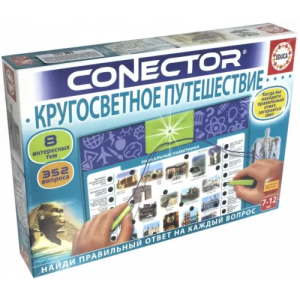 Настольная игра Educa «Электровикторина: Кругосветное путешествие