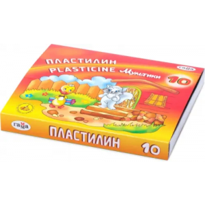 Гамма Пластилин "Мультики", 10 цветов