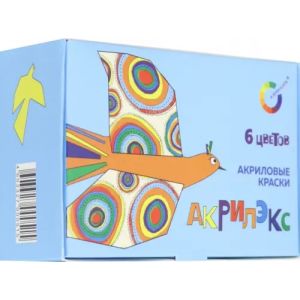 Экспоприбор Краски акриловые, Акрилэкс, 6 цветов