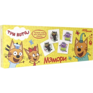 Настольная игра Step puzzle Мэмори Три кота