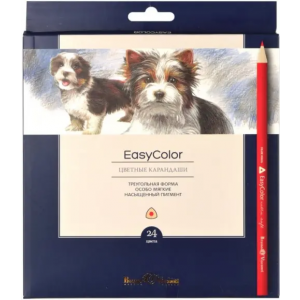 Альт Карандаши цветные "Easycolor", 24 цвета