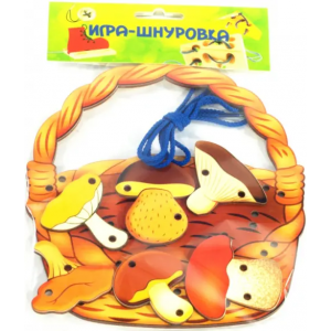 Нескучные игры Шнуровка "Корзина с грибами"