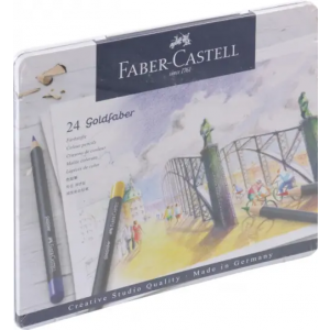 Faber-Castell Набор цветных карандашей Goldfaber 24 цветов