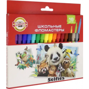 Koh-I-Noor Набор фломастеров "Selfies", 18 цветов