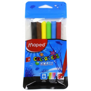 Фломастеры COLOR'PEPS OCEAN, 6 цветов, Maped