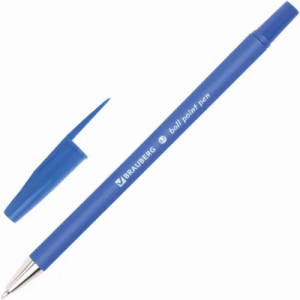 Ручка шариковая “capital“, корпус soft-touch черный, узел 0,7 мм, линия 0,35, синяя, brauberg