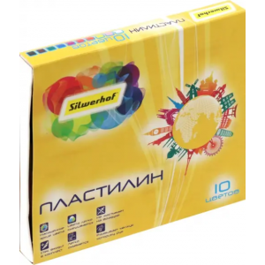 Пластилин Silwerhof Цветландия 12 цветов. стек