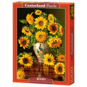 Пазл 1000 элементов Castorland «Подсолнухи в вазе»