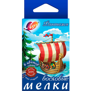 Набор восковых мелков "Фантазия", 6 цветов Луч