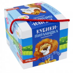 Кубики-пирамидка "Животные" Степ Пазл