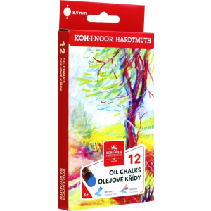 Масляная пастель "Koh-i-Noor", 12 цветов