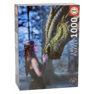 Пазл «Девушка и дракон» Educa 1000 деталей