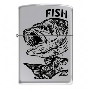 Зажигалка Zippo «Черный окунь»