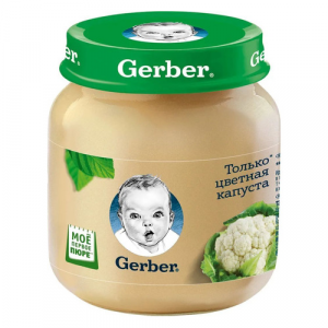 Пюре Nestle Gerber Только цветная капуста (с 4 месяцев)