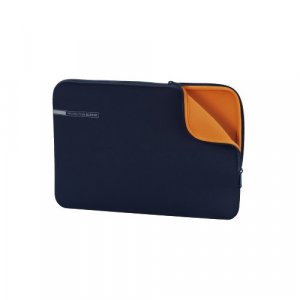 Чехол для ноутбука 13.3" HAMA Neoprene, синий/оранжевый [00101553]