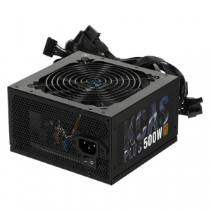 Блок питания Aerocool KCAS PLUS 500, 500Вт, 120мм, черный, retail [kcas-500 plus]