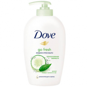 Крем-мыло жидкое "Dove. Прикосновение свежести"