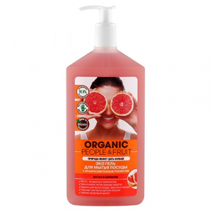 Эко гель для мытья посуды Organic People "Органический розовый грейпфрут"