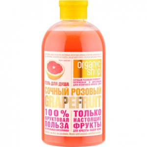 Natura Siberica Натура Сиберика Organic shop гель для душа Сочный розовый Грейпфрут