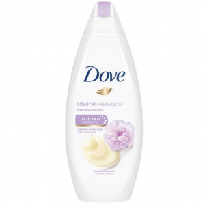 Dove гель для душа сливочная ваниль и пион, new